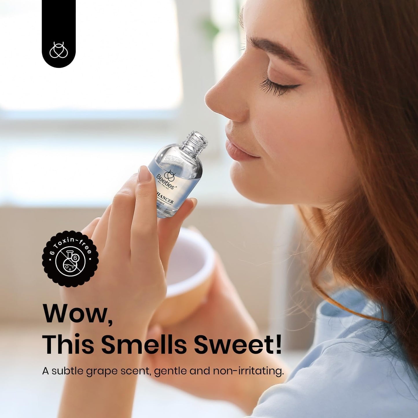Beetles clear nail polish treatment for damaged nails