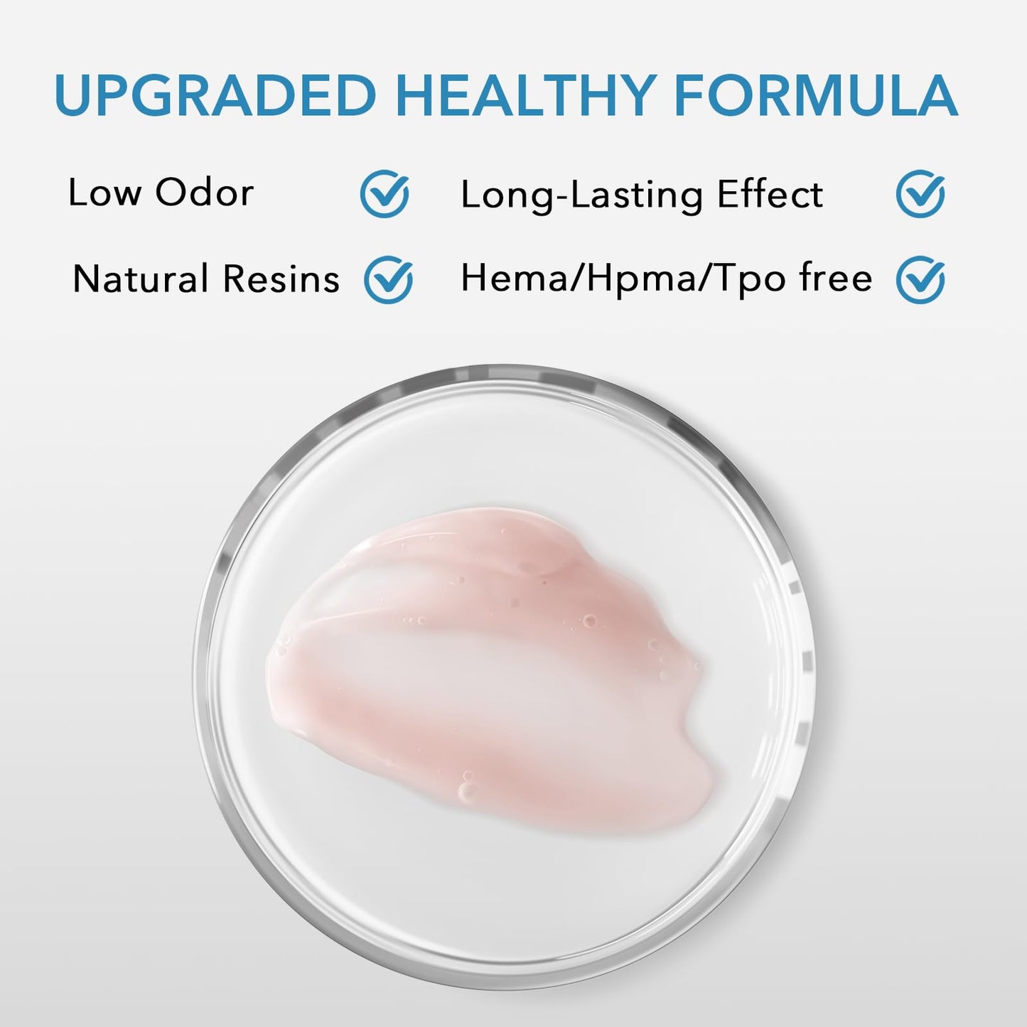 White builder gel bottle and application brush view
