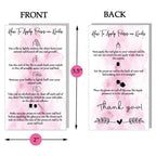 Sixne Maosh press on nail instruction cards back view design