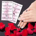 Sixne Maosh instruction cards displayed next to a nail kit