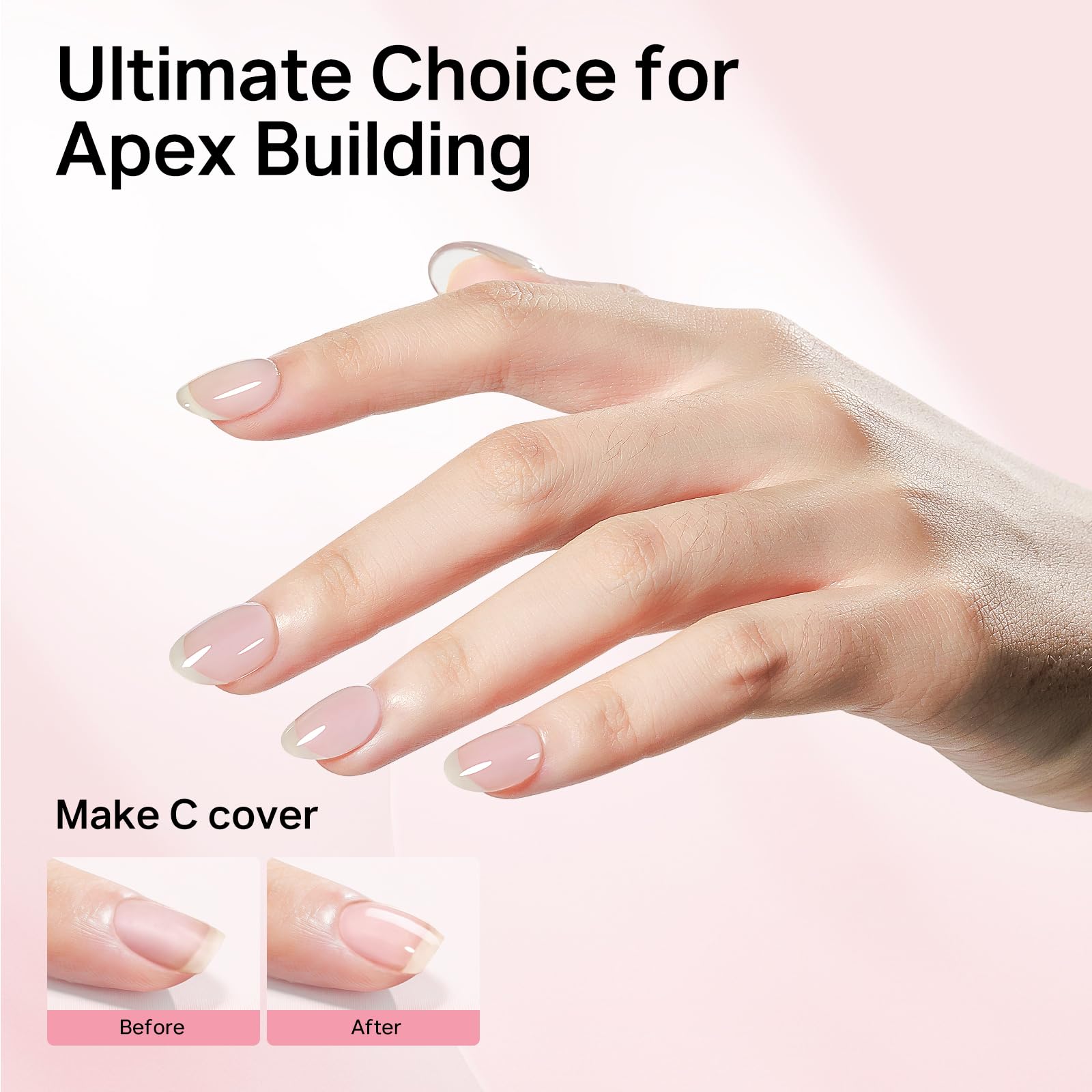 Mizhse nail gel kit with professional nail brush