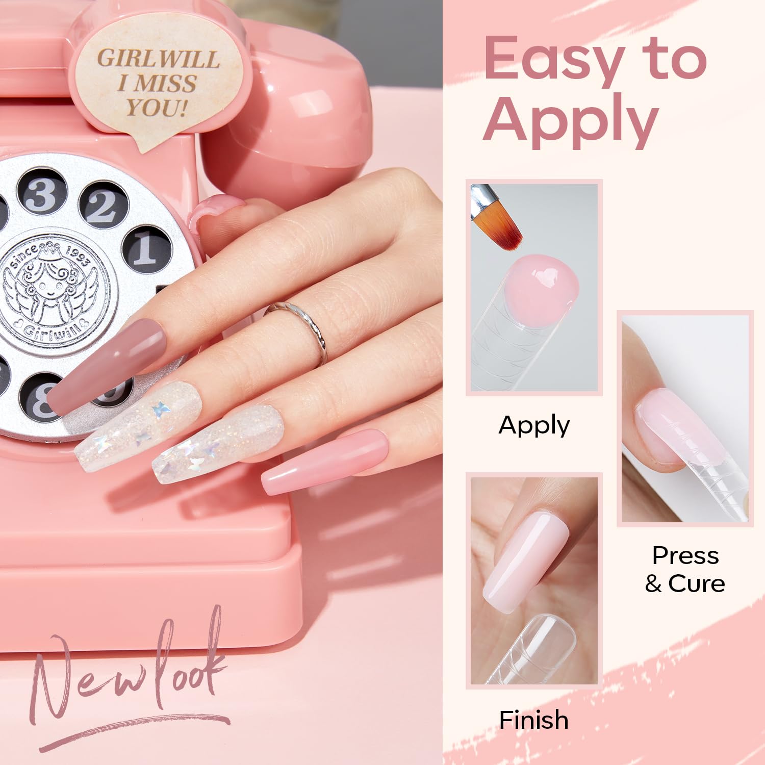 Close up of Modelones nail extension tools and dual forms