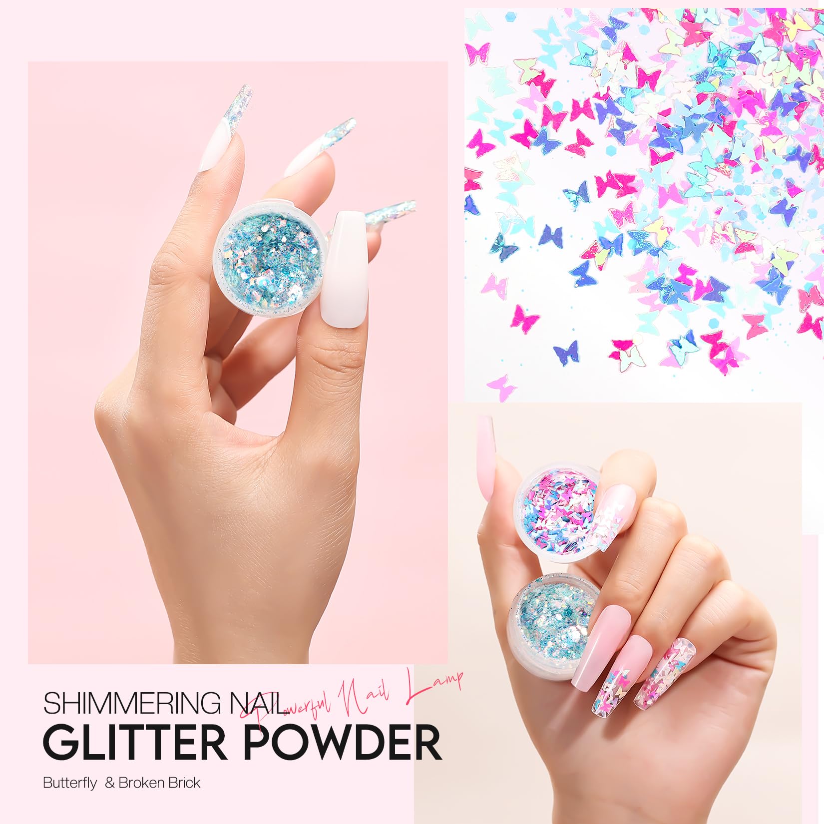 Professional poly gel nail kit for home salon use