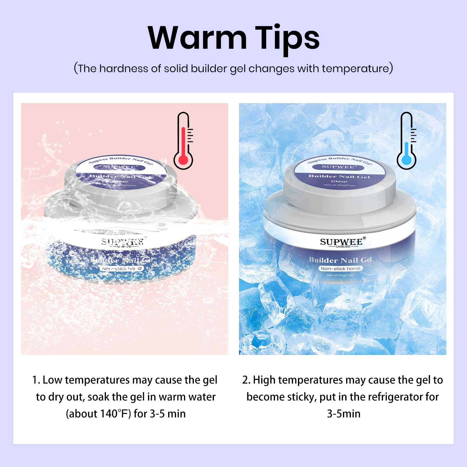 Supwee solid sculpting gel texture demonstration