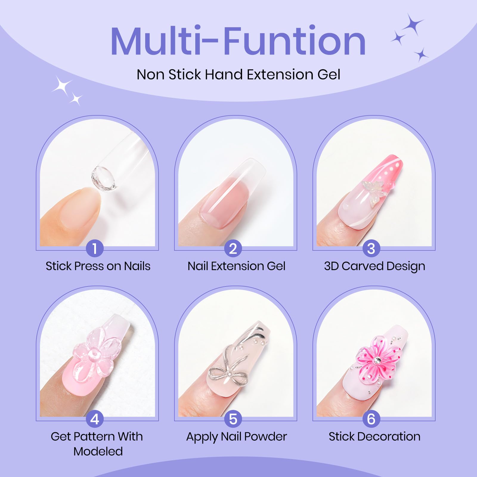 Supwee 3D nail gel packaging and branding