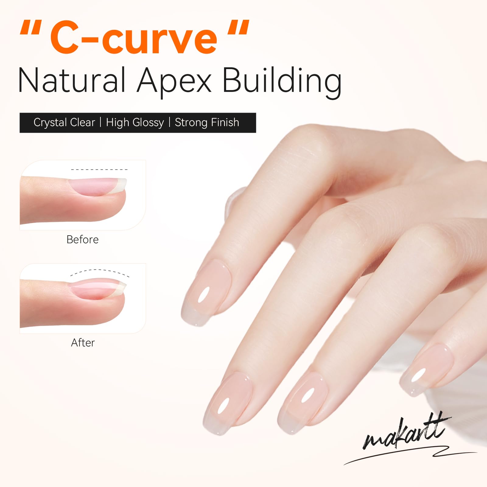 Makartt builder nail gel for professional nail extensions