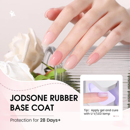 Top view of JODSONE rubber base builder gel nail polish kit