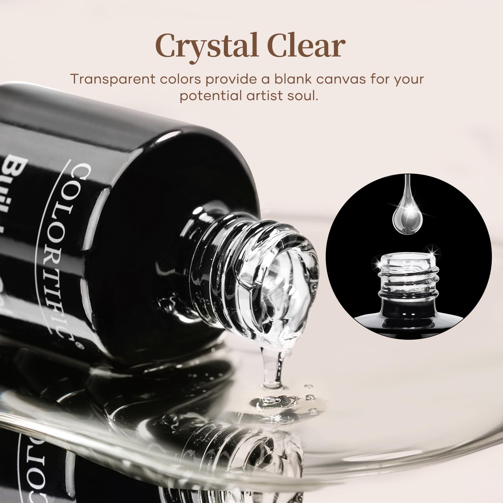 Beetles style 7 in 1 clear builder gel set for natural nails