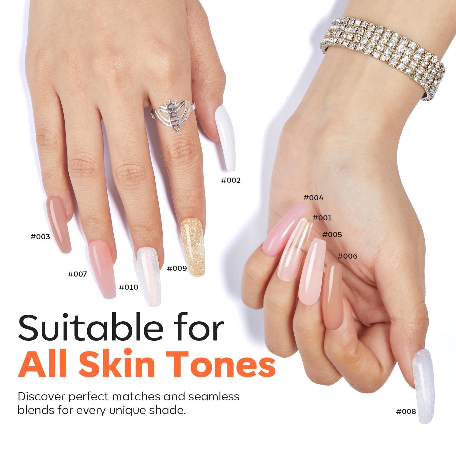 Professional home salon kit featuring Modelones clear poly extension gel