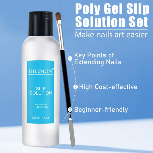 120ml bottle of HiLemon slip solution for nail gel