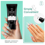 Long lasting crystal clear nail extension result
