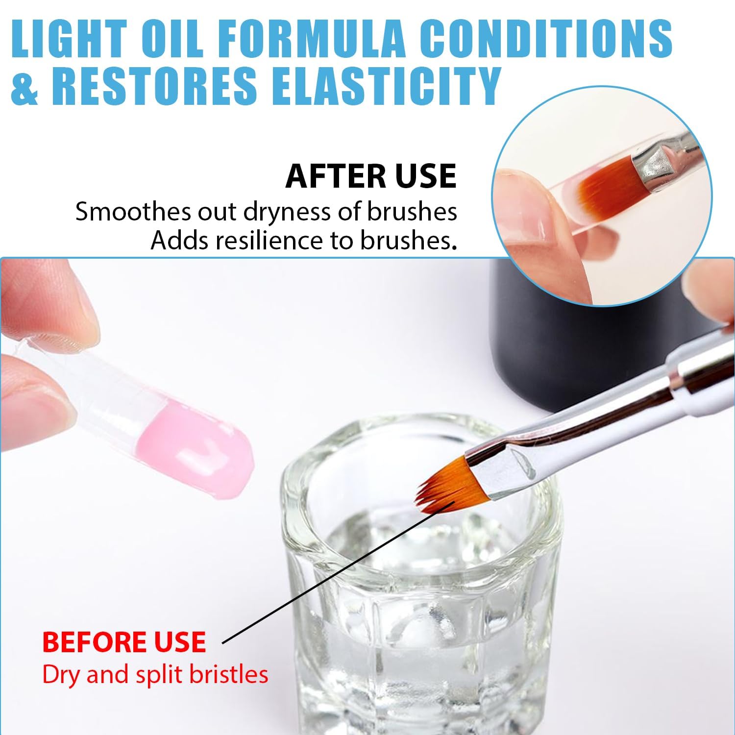 Lint-free cotton pads for nail art brush cleaning