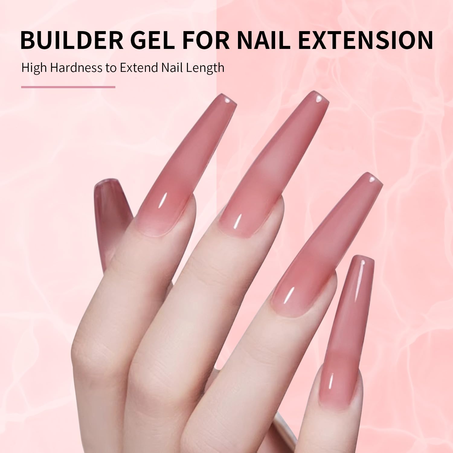 Applying Jodsone builder gel on natural nails for strengthening
