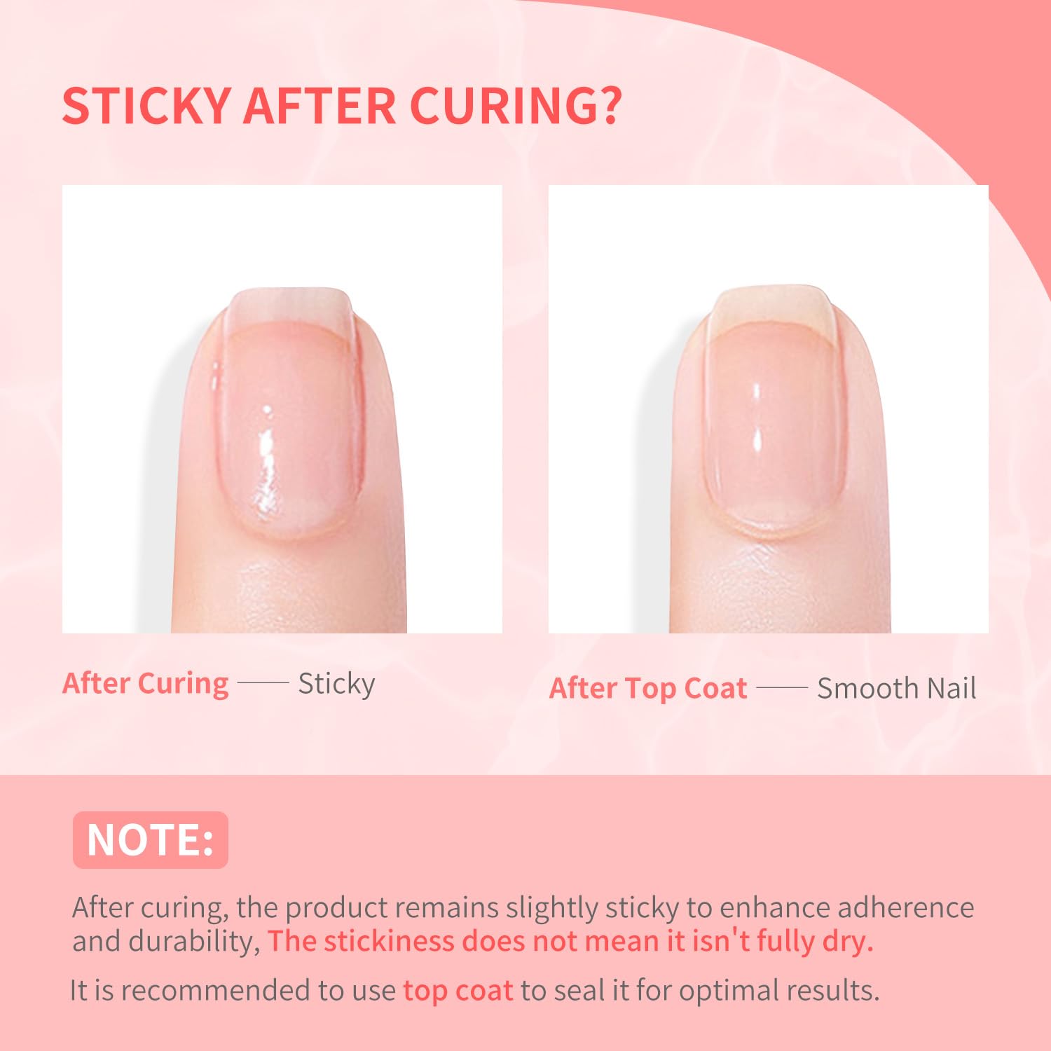 Professional nail extension result using Jodsone builder gel