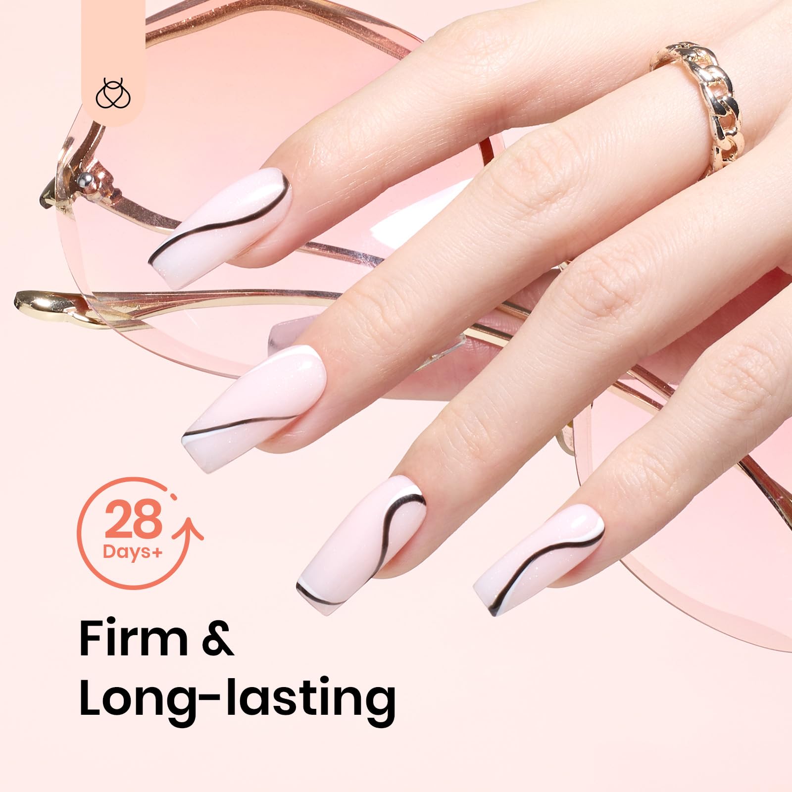 Beetles nail extension kit with dual forms and brush