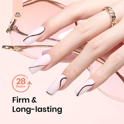 Beetles nail extension kit with dual forms and brush