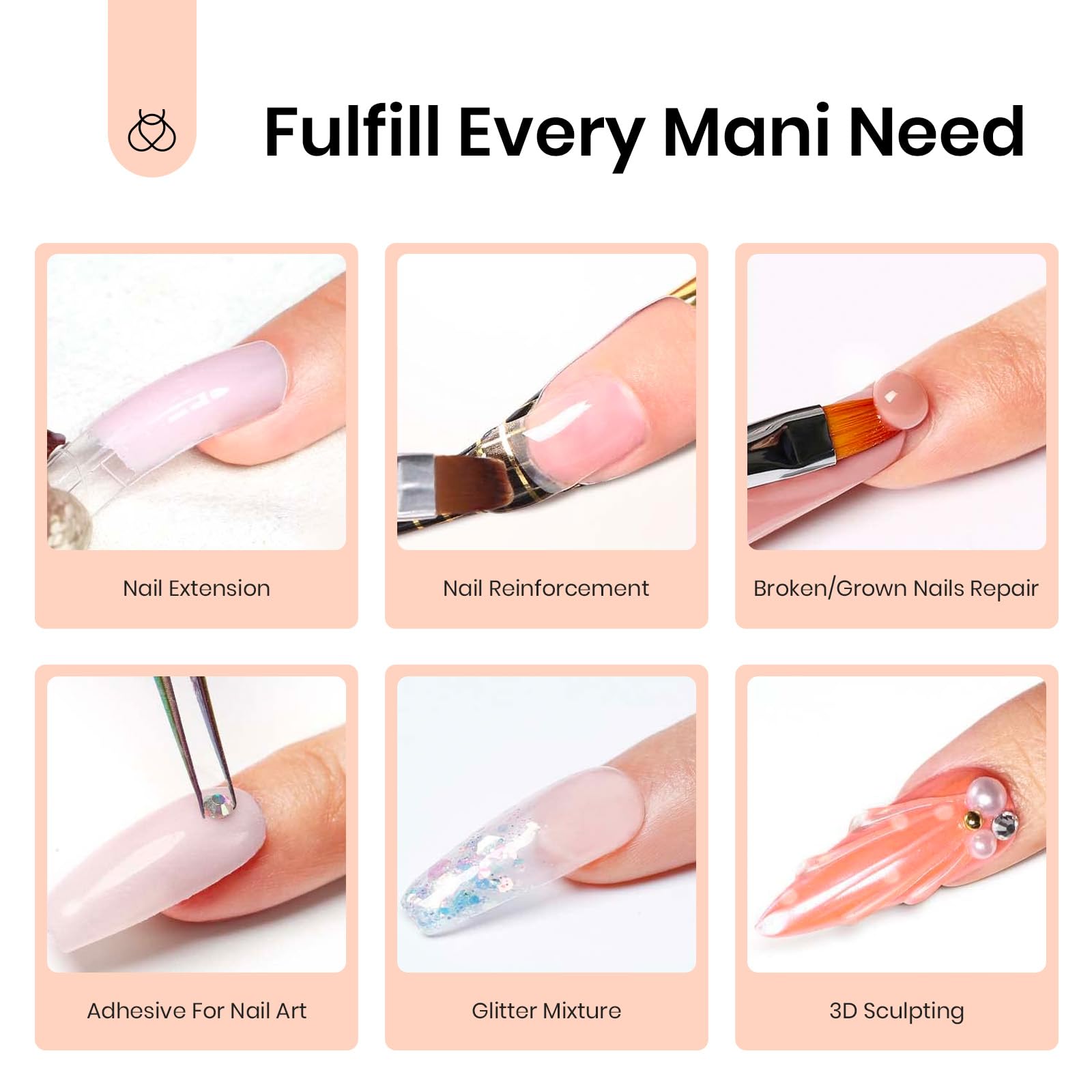 Professional packaging of Beetles nail extension system
