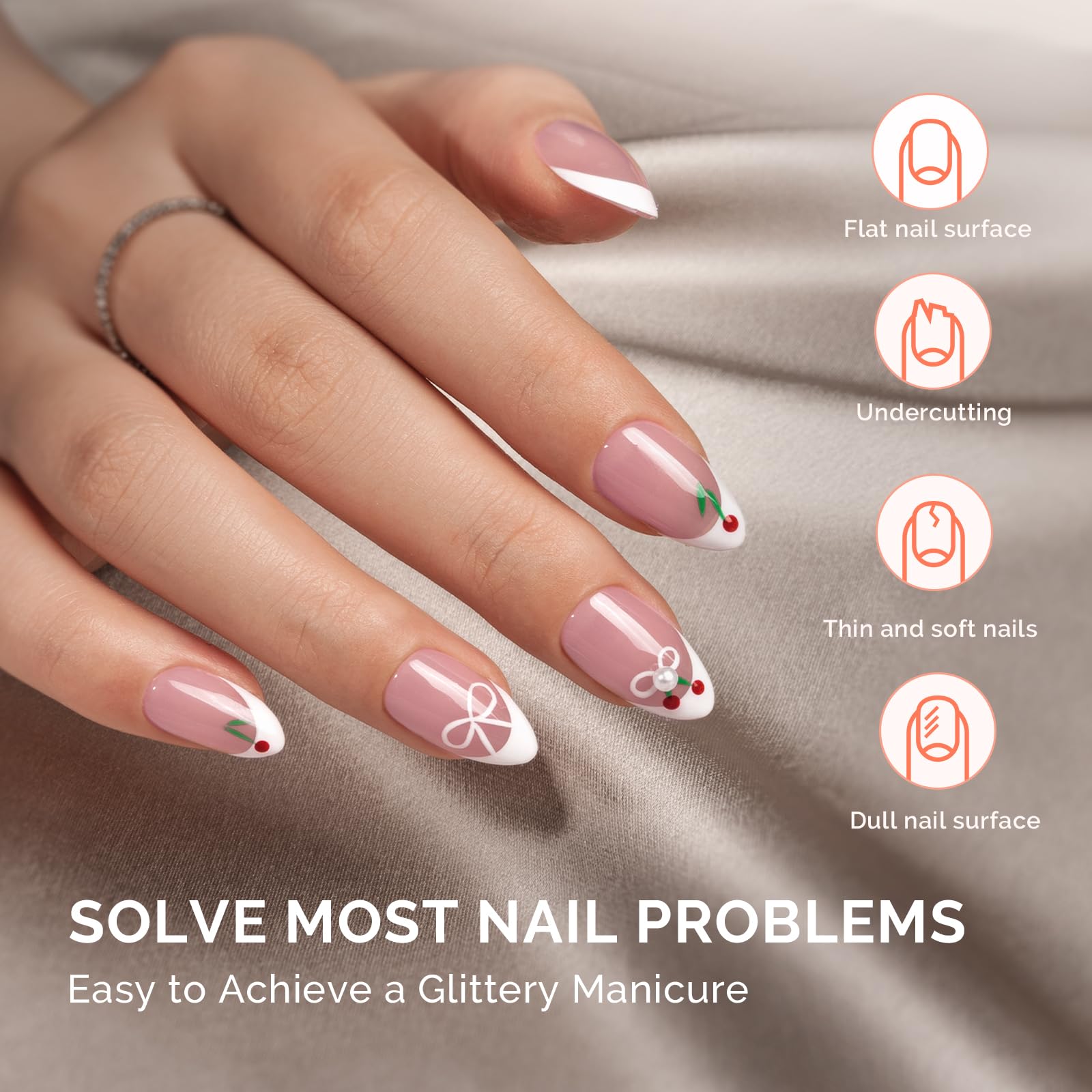 Professional nail art design using MelodySusie builder gel