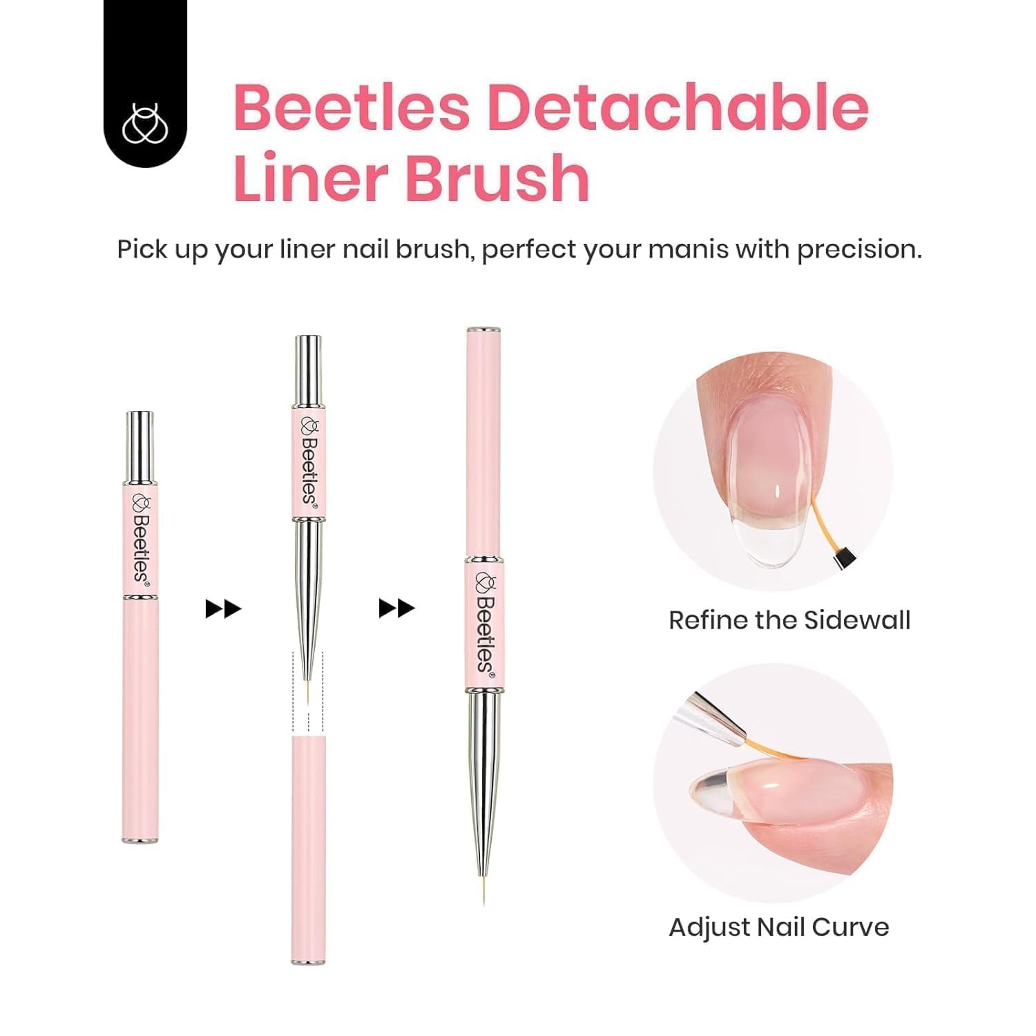 Application of Beetles builder gel on natural nails