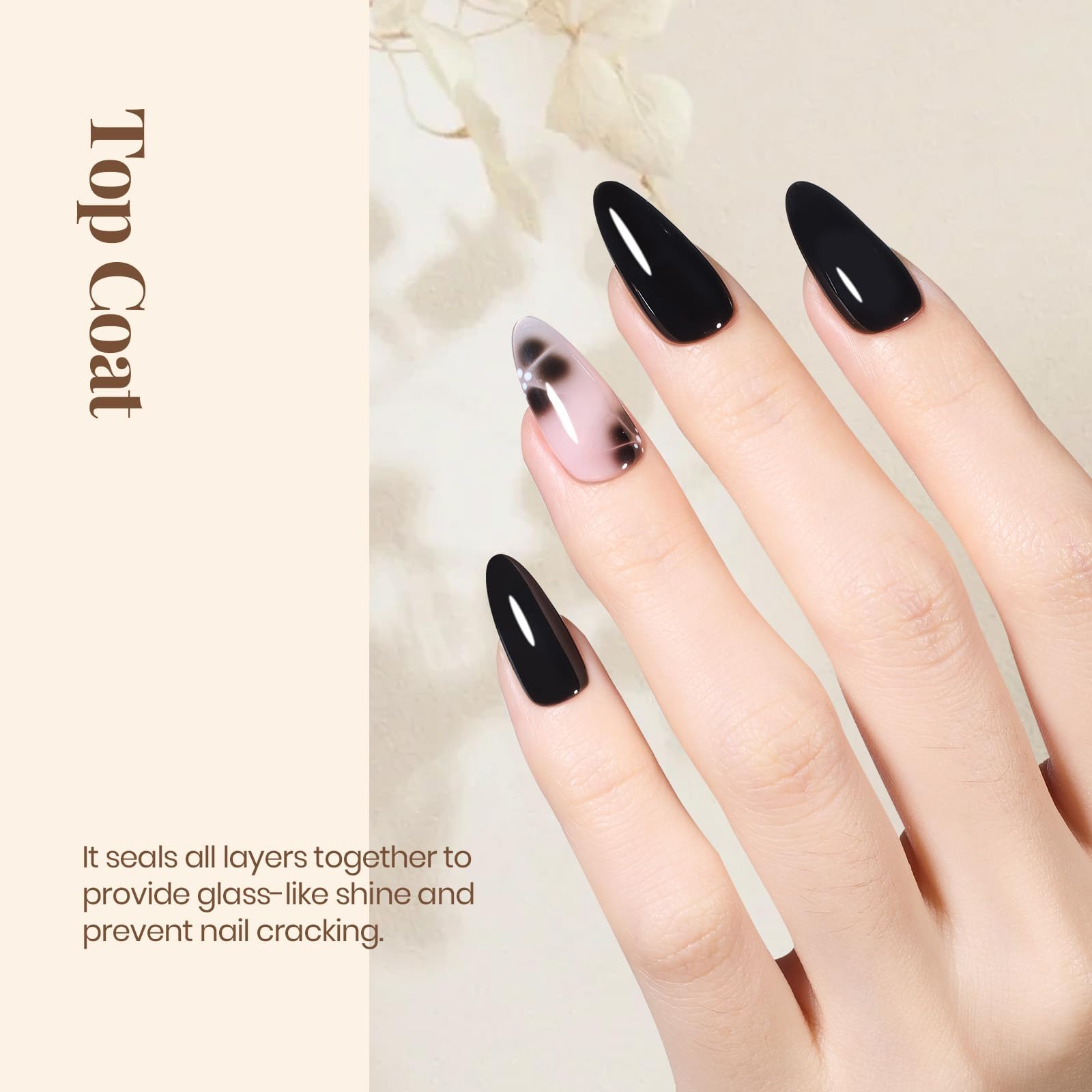 Authentic USA imported gel nail polish bottle showing official product labeling and packaging details