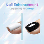 Application demonstration of Modelones no wipe top coat on acrylic nails