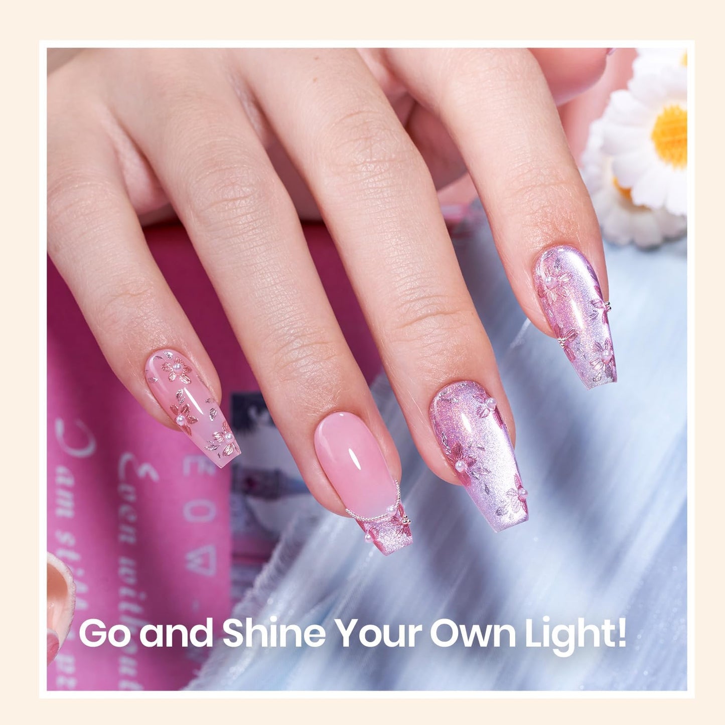 Clear gel nail top coat texture from Beetles 2-pack set