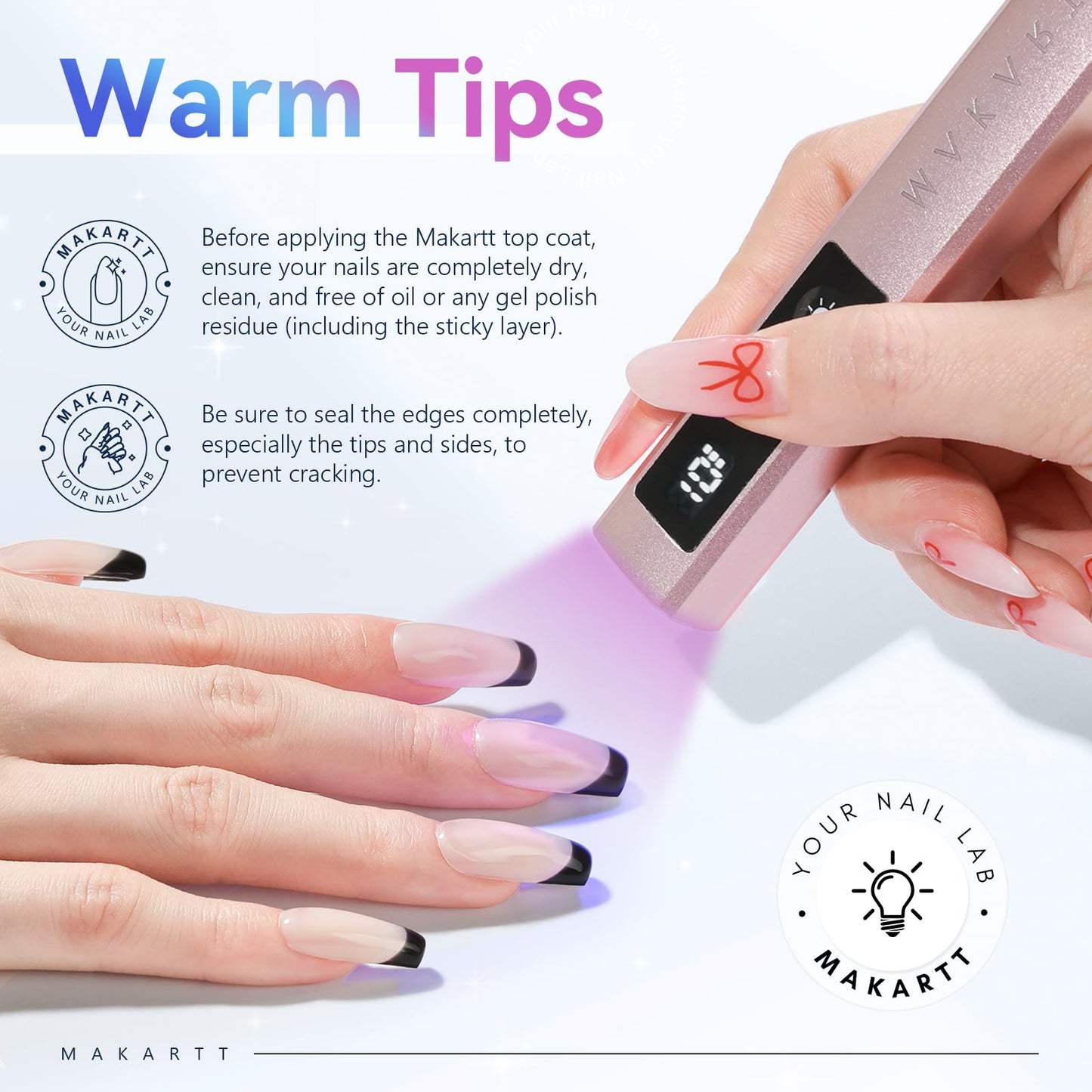 Long lasting chip resistant nails with intense mirror gloss look