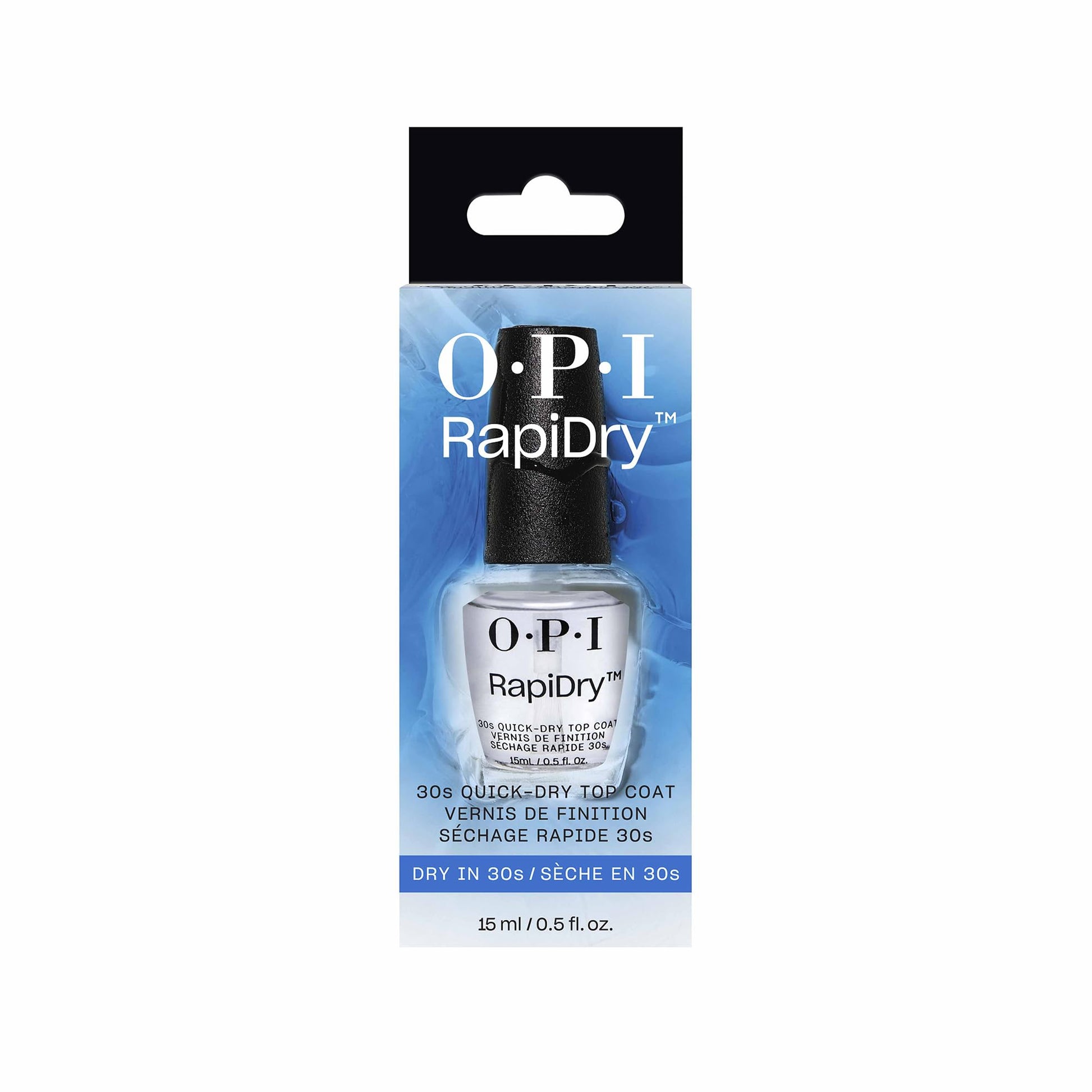 OPI professional extended wear nail care clear top coat packaging