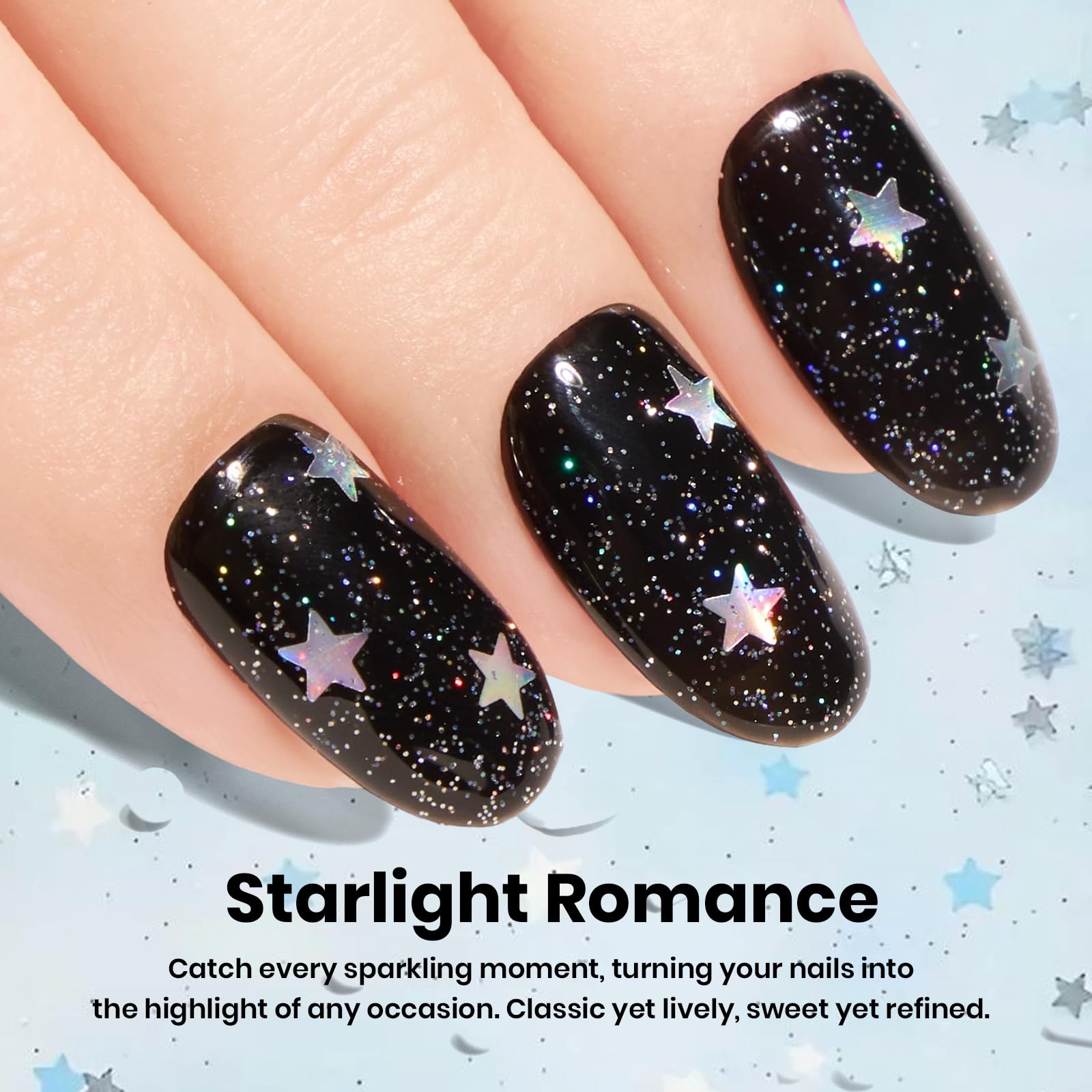 Beetles heart glitter gel polish application on nails