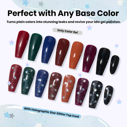 Beetles heart top coat swatched on nail art display tips