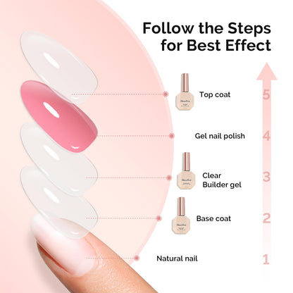 MelodySusie soak off UV LED gel base coat bottle showcasing nail adhesion protection