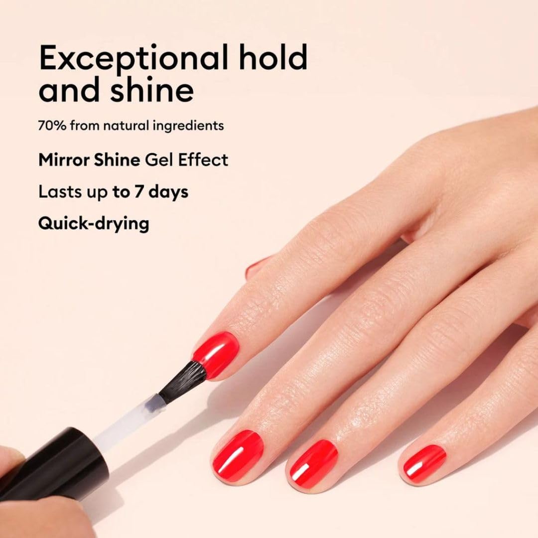 Authentic Manucurist imported professional nail polish top coat packaging details