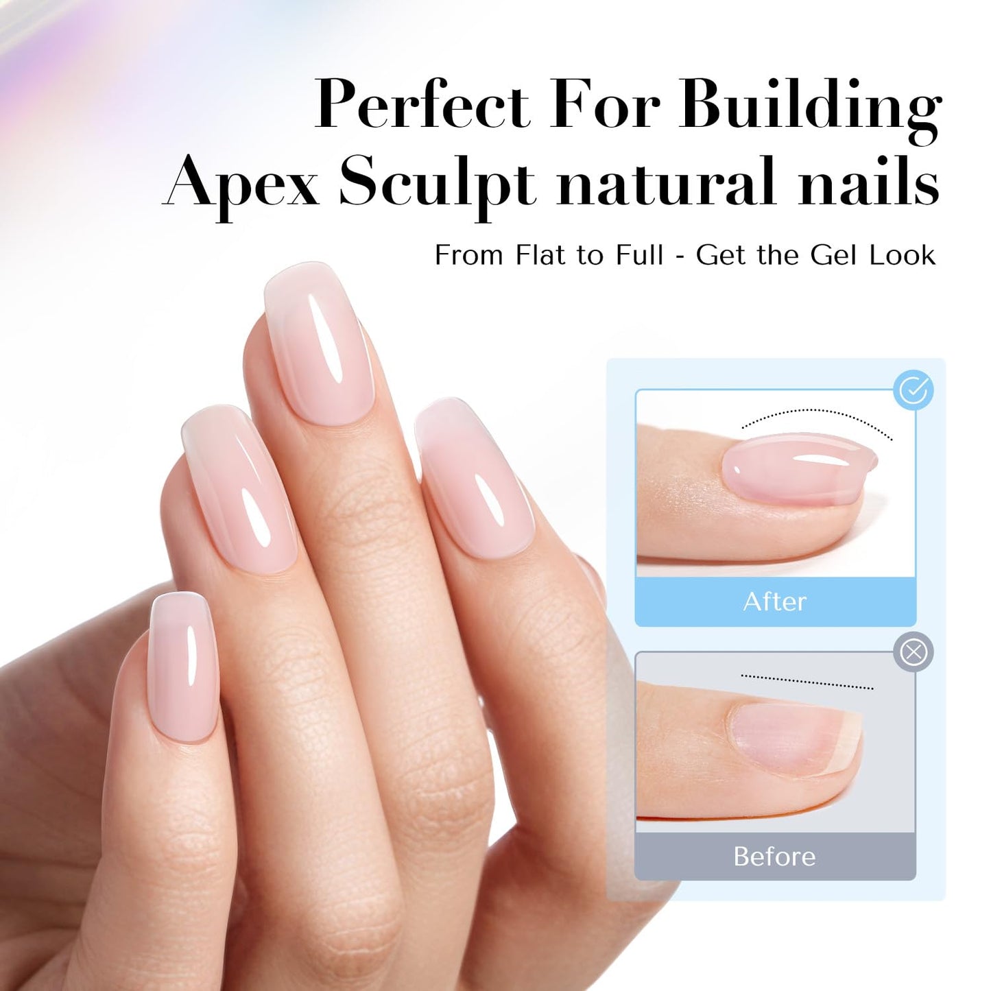 High-gloss glossy shine finish of AZUREBEAUTY nail lacquer applied on neatly manicured fingers.