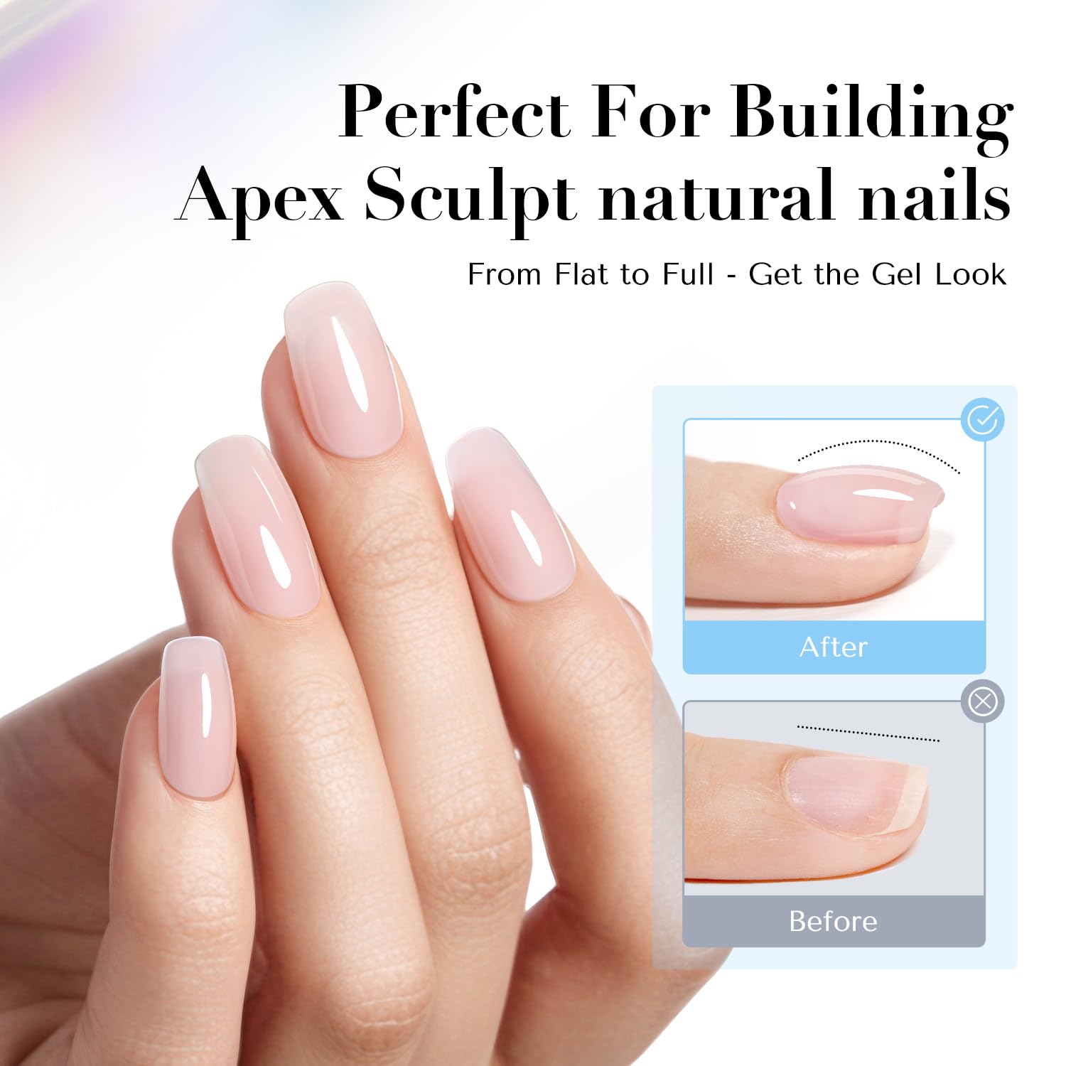 High-gloss glossy shine finish of AZUREBEAUTY nail lacquer applied on neatly manicured fingers.