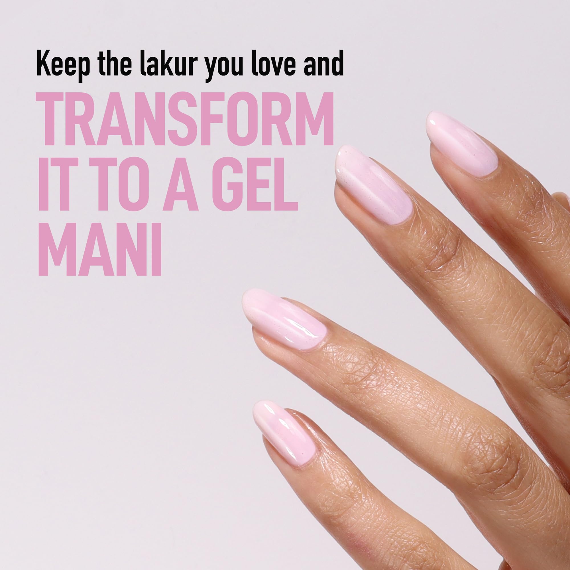 Londontown gel top coat bottle showcasing the clear HEMA free liquid formula