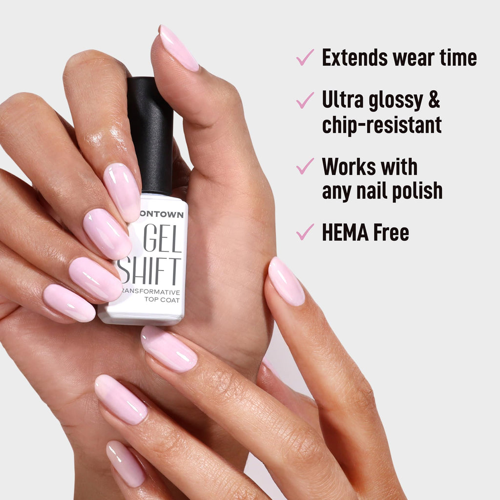 Londontown nail treatment bottle shown next to a UV LED lamp