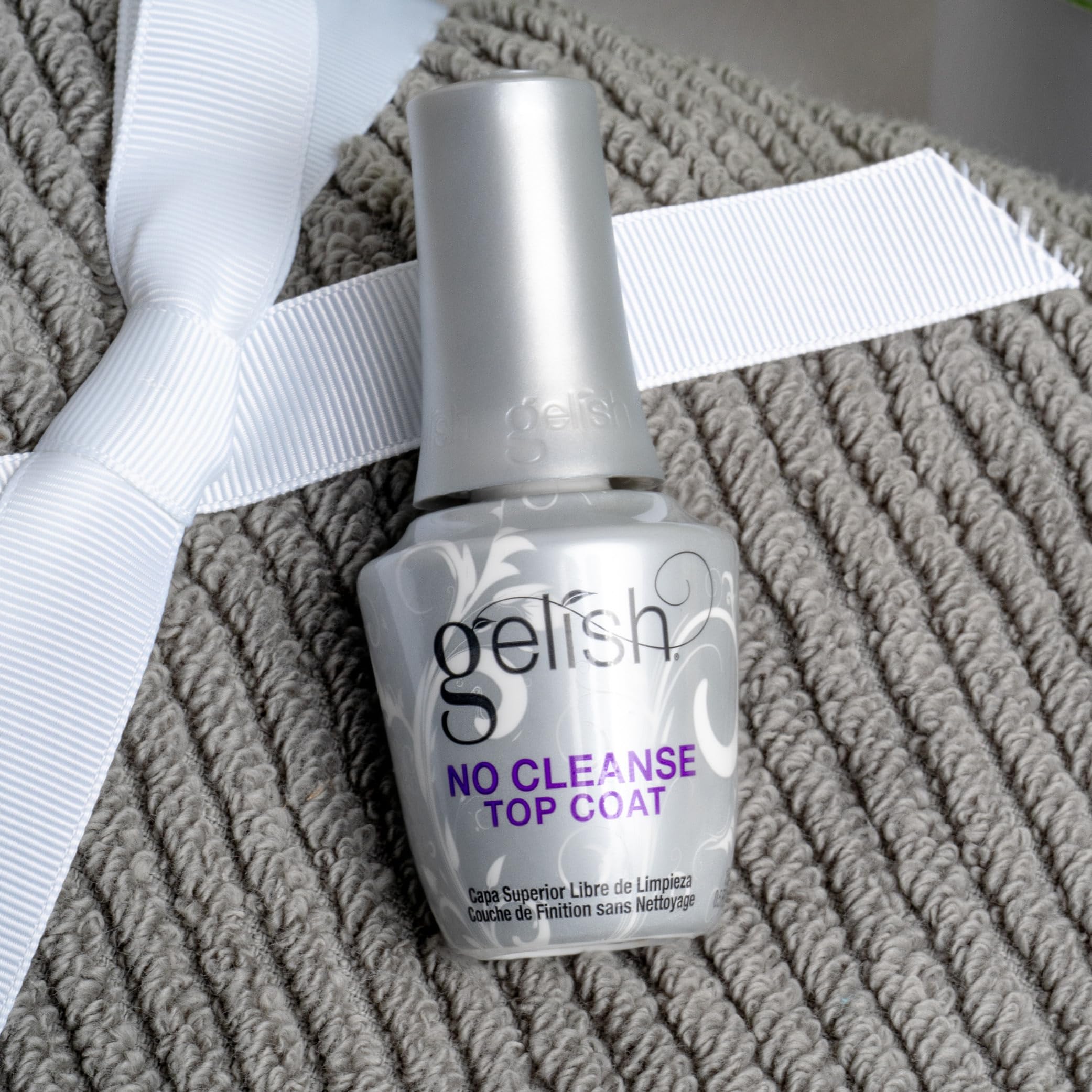 Gelish long lasting professional nail sealer bottle for UV and LED lamp curing.