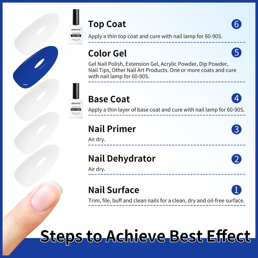 Jodsone soak off gel polish bottles with applicator brushes