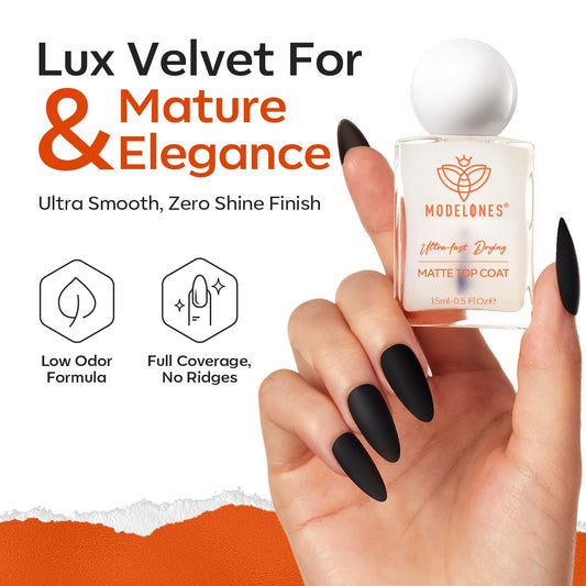 Clear matte finish liquid texture on a brush applicator close up view