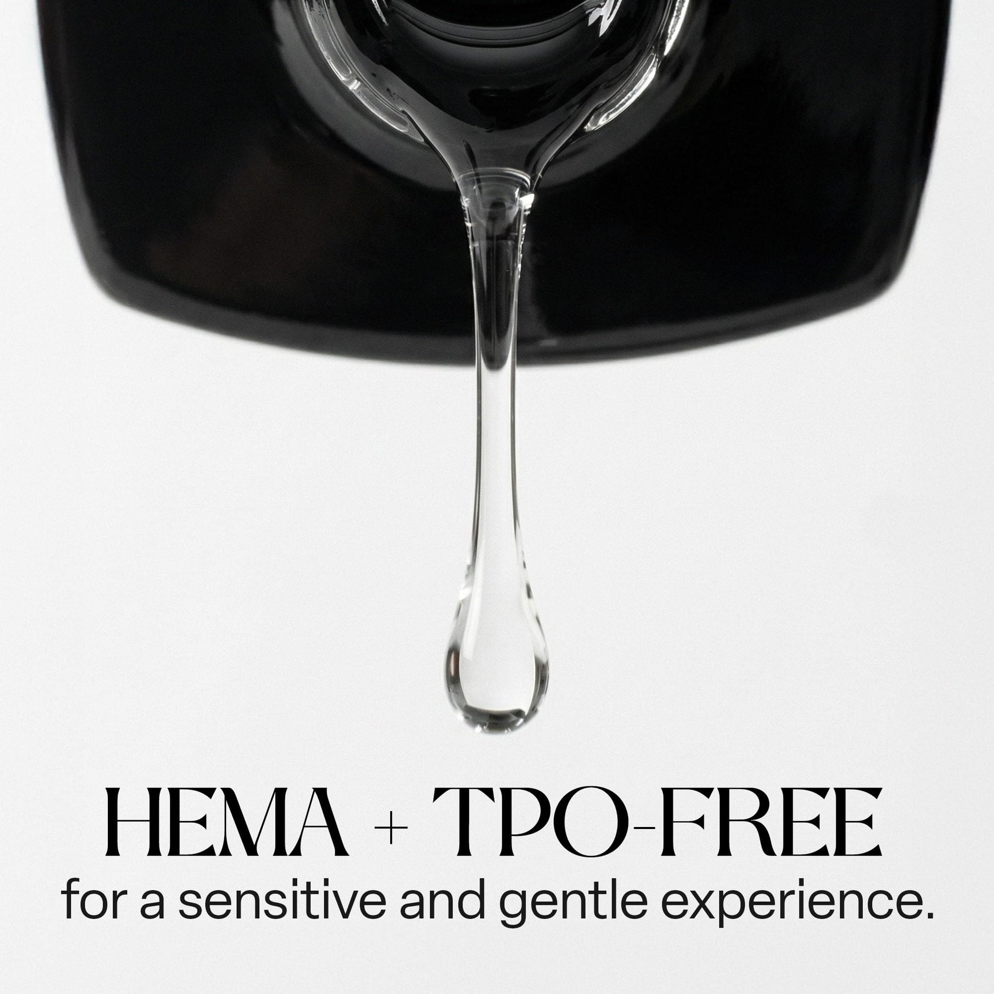 APRÉS Top Gelcoat X premium packaging side view indicating HEMA free and TPO free seals