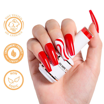 Nicedeco low odor gel polish set demonstrating the correct UV LED lamp curing application process.