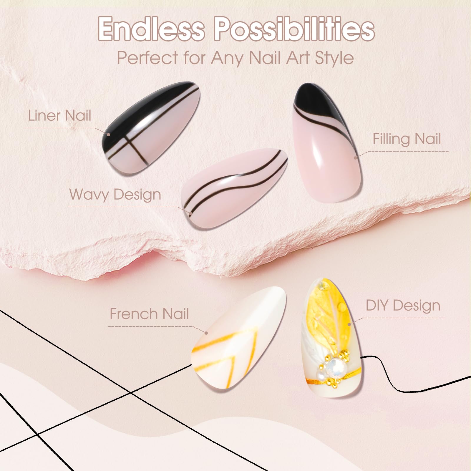 Close up of Rosalind gel liner brush applicator