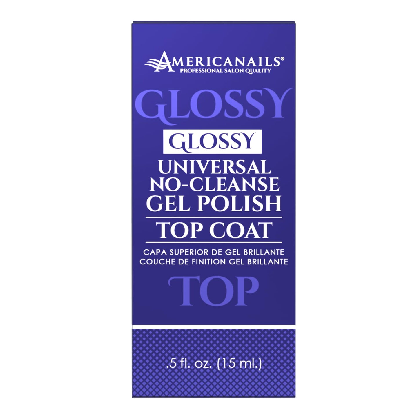 Americanails gel polish fast drying sealer fluid half ounce bottle label design