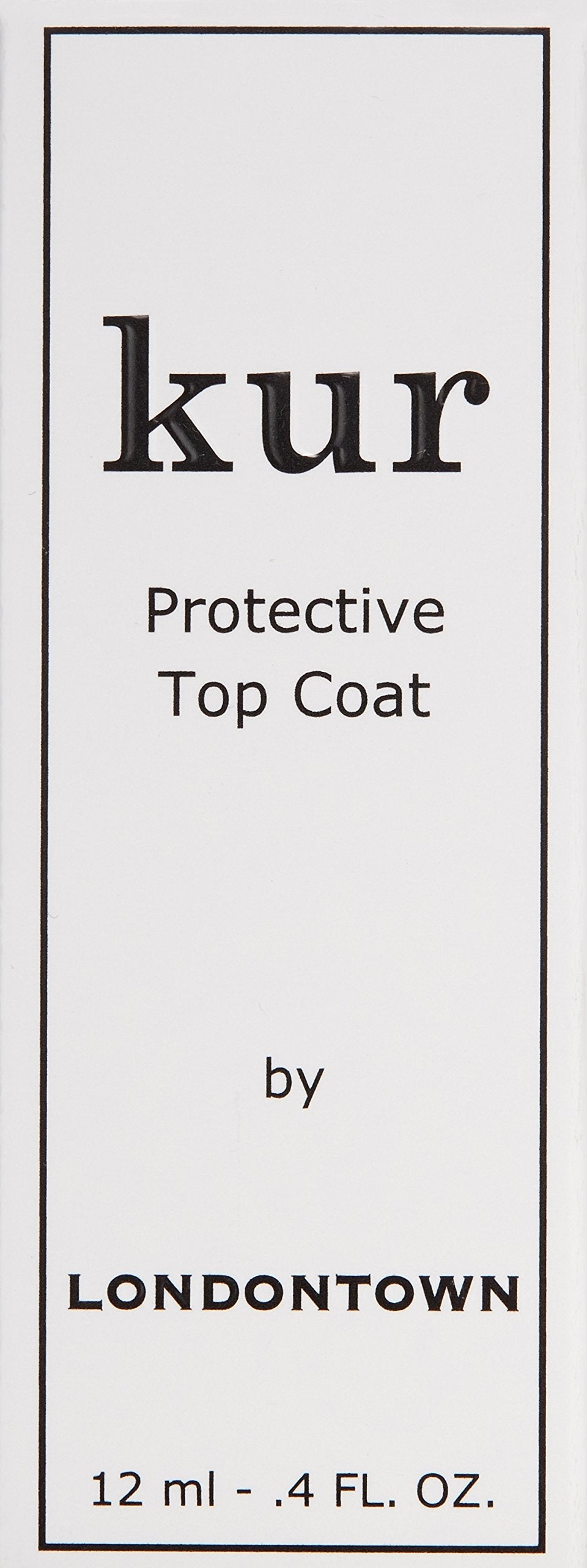 Londontown clear protective top coat nail polish bottle displayed on clean backdrop