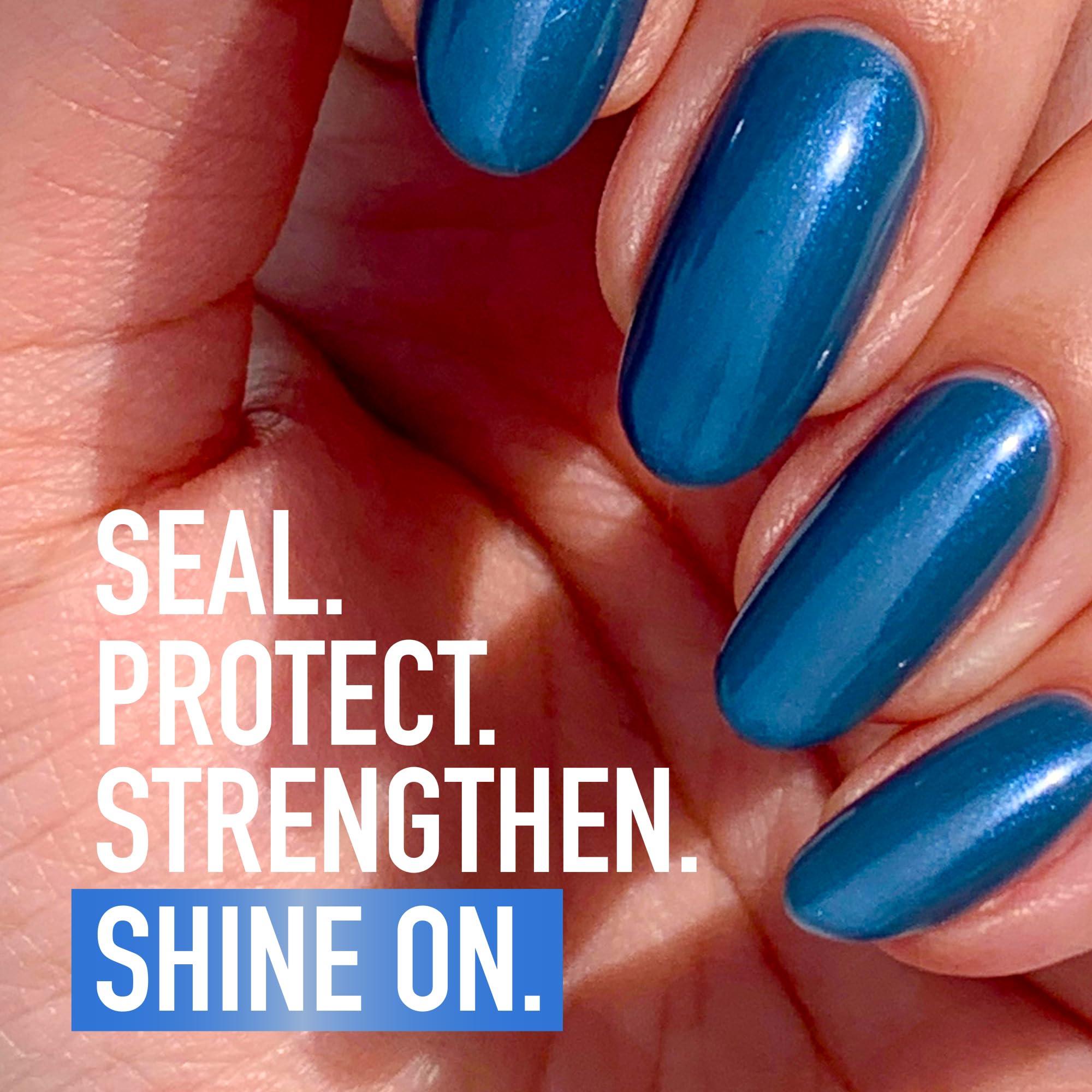 Vegan and cruelty free protective nail sealer bottle close up