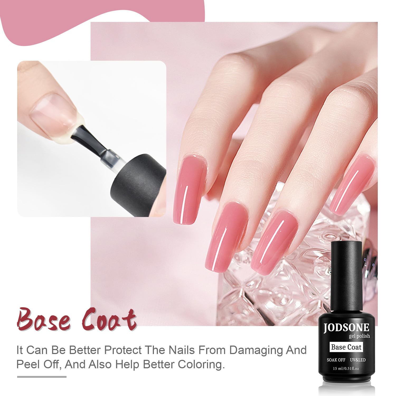 Jodsone 15ml gel polish bottles side by side
