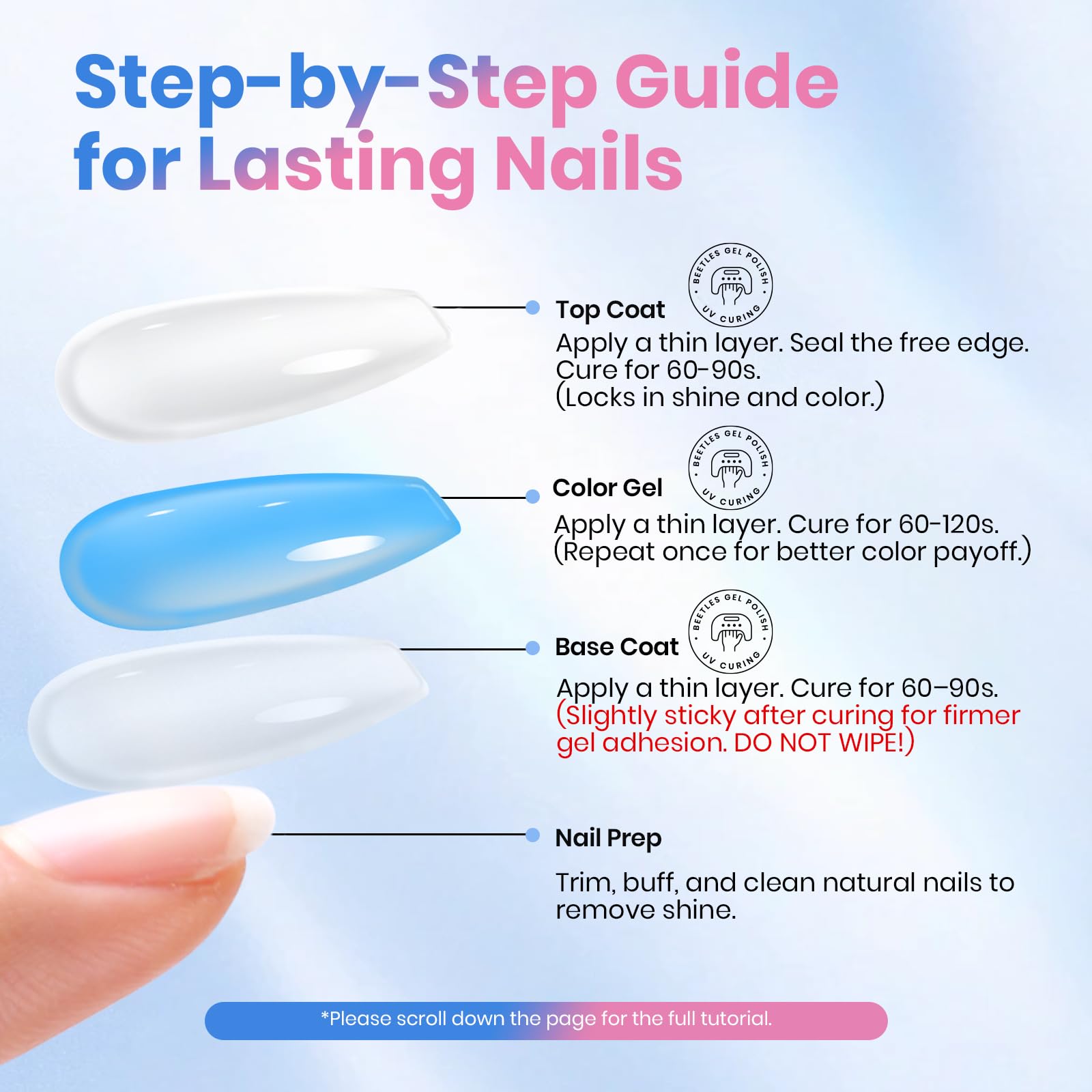 Beetles gel polish set for long lasting nail art