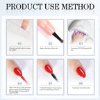 Double Rhythm professional gel base and top coat set lifestyle angle
