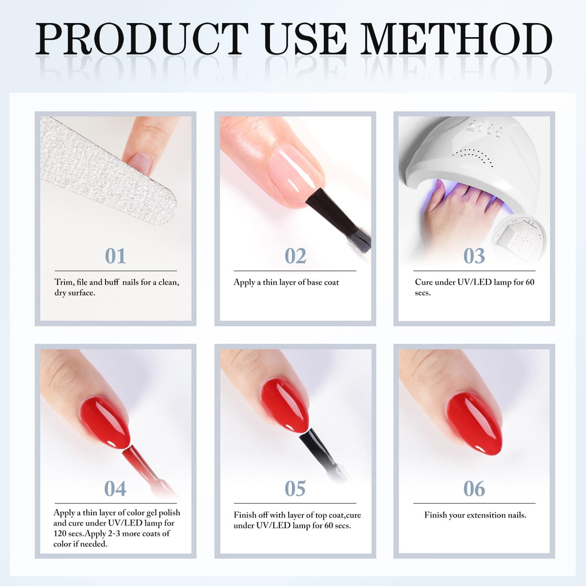 Double Rhythm professional gel base and top coat set lifestyle angle