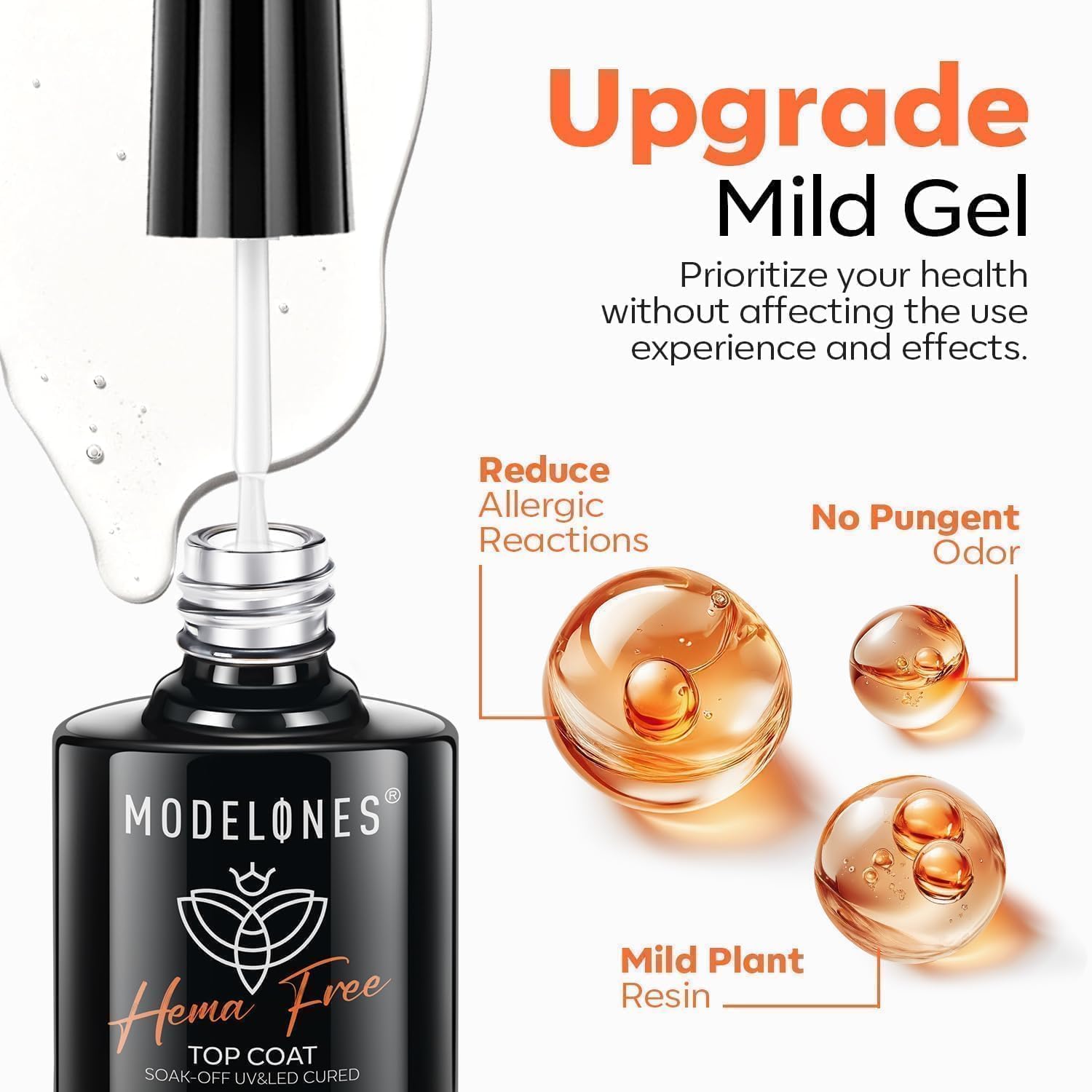 Modelones gel polish base coat bottle